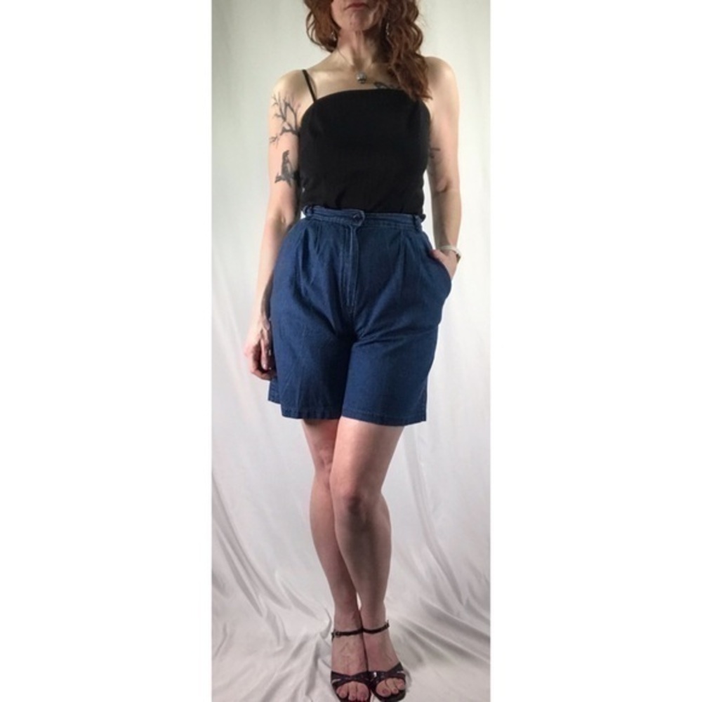 80’s Vintage Peacock Sportswear Denim High Waist Shorts